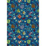 Blue 92 x 0.5 in Area Rug - Joy Carpets Whimsy Mythical Kingdom Area Rug Nylon | 92 W x 0.5 D in | Wayfair 56D
