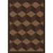 Brown 64 x 0.5 in Area Rug - Joy Carpets Whimsy Geometric Tufted Chocolate Area Rug Nylon | 64 W x 0.5 D in | Wayfair 1508C-03