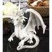 Trinx Columbiana Ruth Thompson Fantasy Checkmate Dragon Figurine Resin in Blue/White | 8.25 H x 8.25 W x 6.75 D in | Wayfair