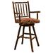 Loon Peak® Cleary Swivel Stool Wood/Upholste/Leather/Genuine Leather in Red | 41 H x 23 W x 22 D in | Wayfair 216EA4FA931E42439A07FC3173E4E345