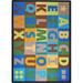 92 x 0.5 in Rug - Joy Carpets Oversize Alphabet© Area Rug | 92 W x 0.5 D in | Wayfair 1742D-02