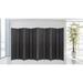 Bayou Breeze Cecilia 68.5" H Bamboo/Rattan Folding Room Divider Wood/Bamboo/Rattan in Black | 68.5 H x 140 W in | Wayfair
