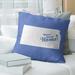 East Urban Home Sweet Throw Pillow Polyester/Polyfill blend in Blue | 26 H x 26 W x 4 D in | Wayfair 52F2BC5117BF48F68C32FF85F889DEA3