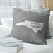 East Urban Home Sweet Throw Pillow Down/Feather/Polyester in Gray | 16 H x 16 W x 3 D in | Wayfair 7ACA08CED72845BF8CBC9C30DF043C95