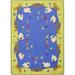 Blue/Green 92 x 0.5 in Area Rug - Joy Carpets Abstract Tufted Area Rug Nylon | 92 W x 0.5 D in | Wayfair 1727DD