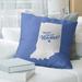 East Urban Home Sweet Throw Pillow Polyester/Polyfill blend in Blue | 26 H x 26 W x 4 D in | Wayfair 6A99A9B7B36D4EAFBB09FE07D3E85DD3