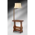 Medallion Lighting Holmesville 59" Task/Reading Floor Lamp, Wood in Brown/White | 59 H x 16 W x 16 D in | Wayfair MLB6004CDG-SGL
