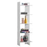 Ebern Designs Colma Display Unit Standard Bookcase Wood in Brown/White | 63 H x 19 W x 11.5 D in | Wayfair E86C155FA3C3407CB36E2B19BF69D8FC