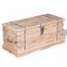 East Urban Home Storage Chest Decorative Storage Box w/ Lock for Bedroom Solid Wood Solid Wood in Brown | 15.75 H x 35.43 W x 15.75 D in | Wayfair