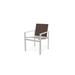 Telescope Casual Tribeca Café Stacking Patio Dining Chair Sling in White | 34 H x 24 W x 24.5 D in | Wayfair 1T7663001