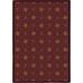 Red 92 x 0.5 in Area Rug - Joy Carpets Whimsy Mariner's Tale Anchor Wine Area Rug Nylon | 92 W x 0.5 D in | Wayfair 1515D-02