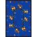 Blue 64 x 0.5 in Area Rug - Educational Monkey Business by Joy Carpets Area Rug Nylon | 64 W x 0.5 D in | Wayfair 1534C-01