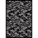 Black/Gray 92 x 0.5 in Area Rug - Whimsy Funky Camo by Joy Carpets Area Rug Nylon | 92 W x 0.5 D in | Wayfair 1526D-06