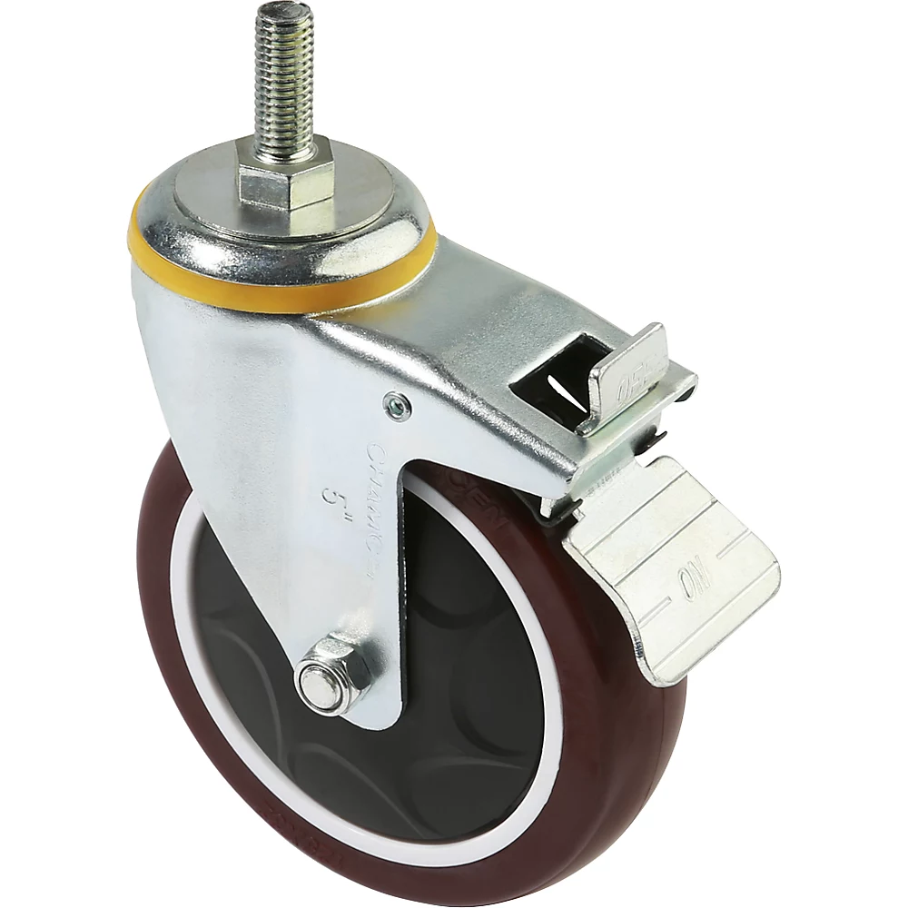 Roulette pivotante avec frein - kaiserkraft