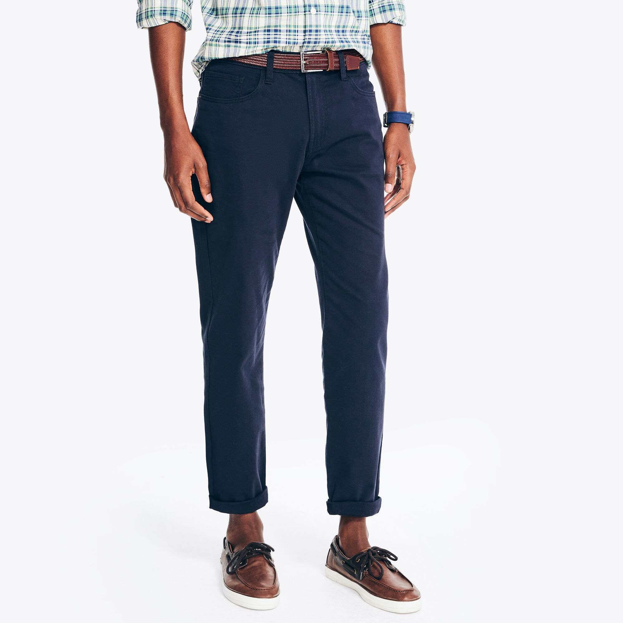 Nautica Men's Slim Fit Stretch Pant 401 (Navy), 34x30
