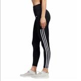 Adidas Pants & Jumpsuits | Adidas High Waisted 3-Stripes 7/8 Tights Black | Color: Black/White | Size: Various