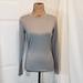 Athleta Tops | Athleta Gray Sport Top With Blue Floral Designs | Color: Blue/Gray | Size: Xs