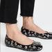 Tory Burch Shoes | Black Floral Patent Leather Reva Ballet Flats | Color: Black | Size: 8