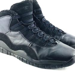 Nike Shoes | Air Jordan Retro X 10 Mens 15 Triple Black Cat 310 | Color: Black | Size: 15