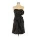 Trixxi Cocktail Dress - A-Line: Black Solid Dresses - Women's Size 7