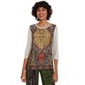 Desigual Women's T-Shirt Rahjan, White (Arena Vigore 1018), XS