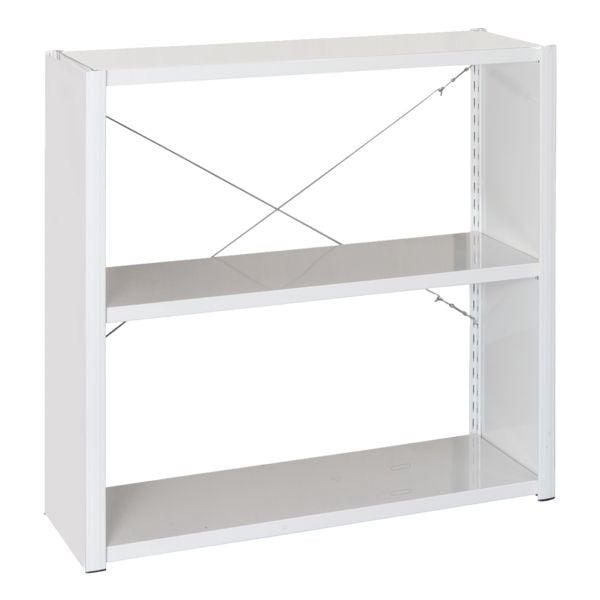 MANORGA Stahlregalsystem »Epsilon« Grundregal 3 Stahlblechböden 100 x 38,8 cm grau Image