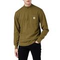 Carhartt Men's Tilden Long Sleeve Half Zip Shirt, Military Olive, Medium