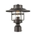 ELK Lighting Renninger 12 Inch Tall 1 Light Outdoor Post Lamp - 46073/1