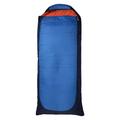 Mountain Warehouse Microlite 950 Square Sleeping Bag - Compact Camping Sleep Bag, Lightweight, Ripstop Fabric - Best for Trekking, Travelling, Hiking Blue Left Handed Zip - Long Length (215cm)