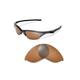 Walleva Brown Polarized Replacement Lenses for Oakley Half Jacket Sunglasses