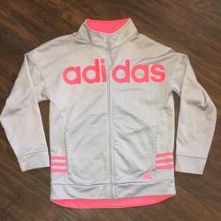 Adidas Jackets & Coats | Adidas Jacket | Color: Gray/Pink | Size: Mg
