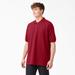 Dickies Men's Adult Size Piqué Short Sleeve Polo - English Red XL (KS5552)