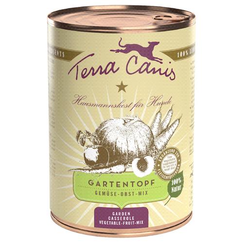 6x400g Terra Canis Gartentopf, Gemüse-Obst-Mix Hundefutter nass