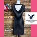 American Eagle Outfitters Dresses | American Eagle Black & White Striped T Shirt Dress | Color: Black/White | Size: S