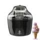 Sensio Home Ice Cream Maker Machine - Gelato Sorbet Frozen Yoghurt Machine Detachable Mixing Paddle - Easy to Operate - Make Delicious Ice Cream in 20 Minutes (Black)