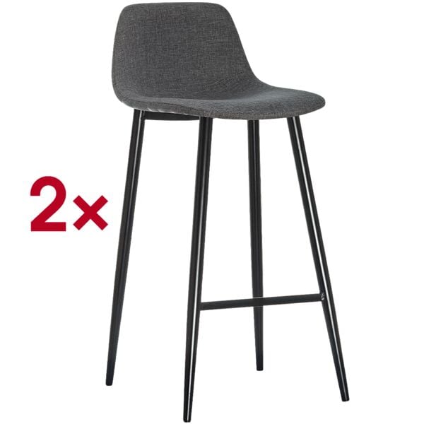 meet 2er-Set Barhocker »Must« grau