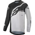 Alpinestars Racer Factory Youth LS Bicycle Jersey, black-white, Size M