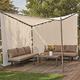 Siena Garden J05233 Seitenteile zu Pavillon Berlino 3x3 m, weiß, 2er Set Bezug aus Polyester, 160g/