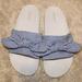 American Eagle Outfitters Shoes | American Eagle Slides Blue And White Striped | Color: Blue/White | Size: 9