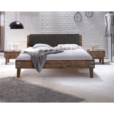 Hasena Factory-Line Massivholzbett Gola/Varus 160x200 cm grau Image