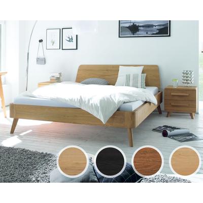 Hasena Oak-Line Massivholzbett Masito/Edda 100x200 cm / Eiche bianco, gebürstet, geölt Image
