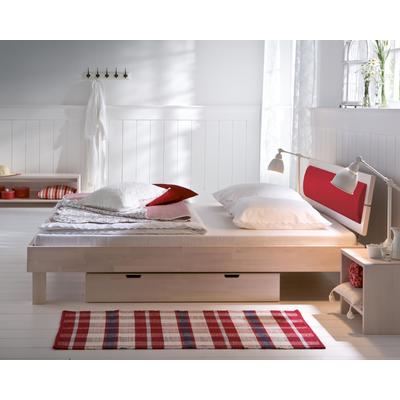 Hasena Wood-Line Massivholzbett Cantu/Duetto 160x200 cm Buche walnuss 20 cm Image