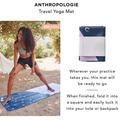 Anthropologie Other | Anthropology Travel Yoga Mat | Color: Blue/Purple | Size: Os