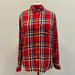 Levi's Tops | Levi’s Boyfriend Fit Plaid Shirt Size Large | Color: Red/Yellow | Size: L