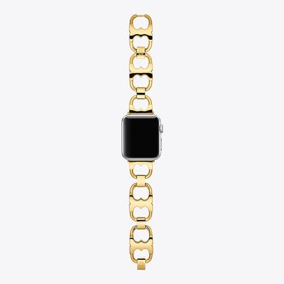Tory Burch Double T Link Band for Apple Watch®, Gold-Tone, 38 MM – 40 MM