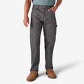 Dickies Men's Relaxed Fit Heavyweight Duck Carpenter Pants - Rinsed Slate Size 34 X (1939)