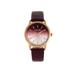 Sophie And Freda San Diego Leather-Band Watch Maroon One Size SAFSF5105