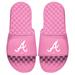 Women's ISlide Pink Atlanta Braves Primary Logo Slide Sandals
