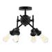 Golden Lighting Axel 15 Inch 4 Light Semi Flush Mount - 1945-SF BLK