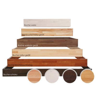 Hasena Wood-Line Massivholz Premium 18 Bettrahmen 160x210 cm / Buche weiss lasiert, lackiert